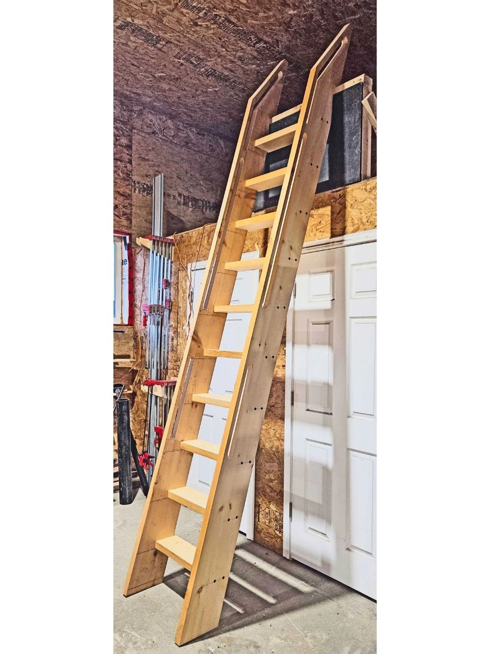 Wooden ships ladder built by Custom Ladder Company.