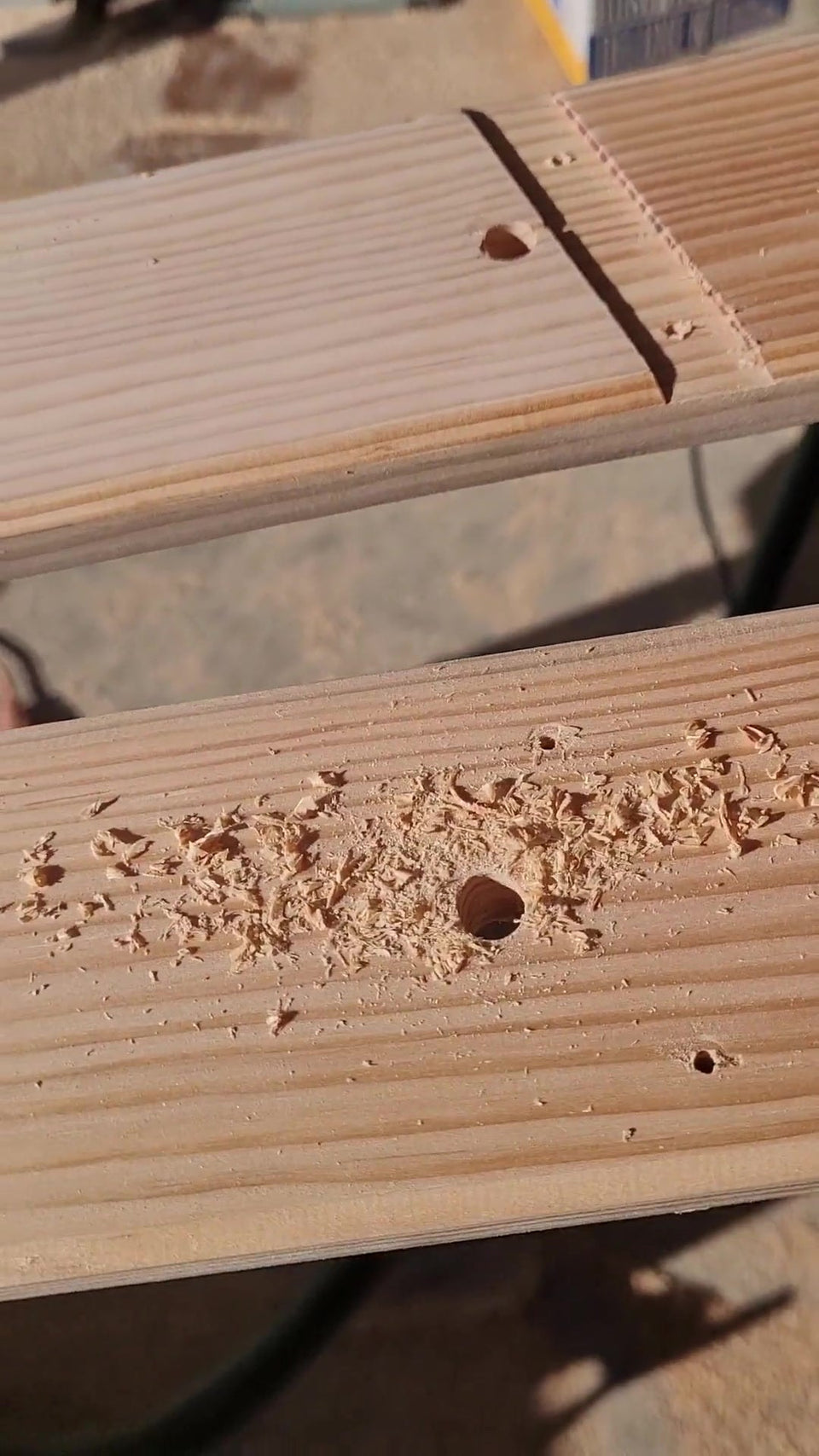 Prepping a Fir Ladder