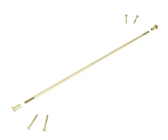 Meadow Lane step support rod in polished brass.