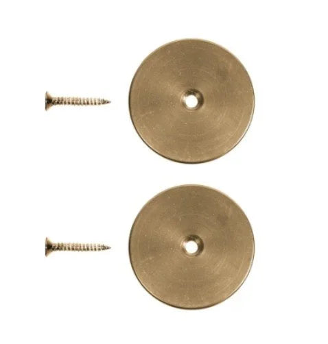 Meadow Lane end caps in polished brass.