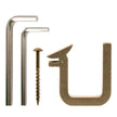 Meadow Lane bracket splice kit in polished brass.