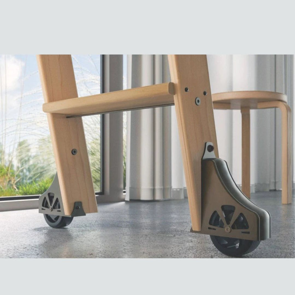Meadow Lane ladder wheel in oil rubbed bronze.