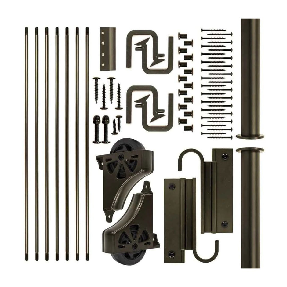 Meadow Lane ladder hardware kit in oil rubbed bronze.