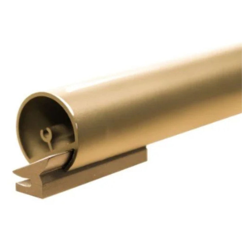 Meadow Lane rail in polished brass.