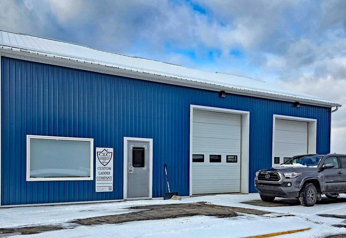 Custom Ladder Company workshop in Perth, Ontario.