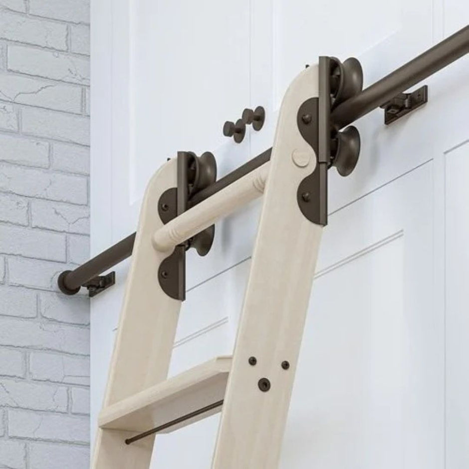 Quiet Glide double roller in oil rubbed bronze.
