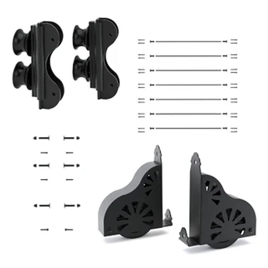 Quiet Glide double roller kit in black.