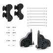 Quiet Glide double roller kit in black.