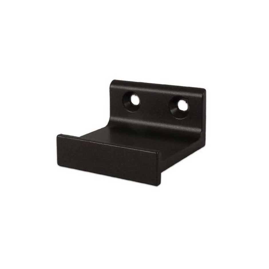 Quiet Glide horizontal bracket double roller in black.