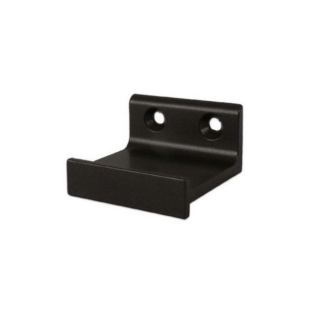 Quiet Glide horizontal bracket double roller in black.