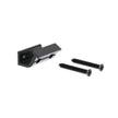 Quiet Glide horizontal bracket single roller in black.