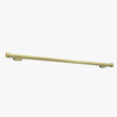 Quiet Glide rail in brushed satin brass.