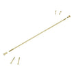 Quiet Glide step support rod in brushed satin brass.